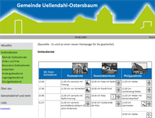 Tablet Screenshot of evangelisch-uellendahl-ostersbaum.de
